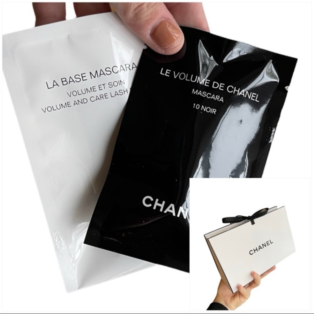 NWT Chanel “Envelope” Bag & Deluxe Mascara & Primer Duo